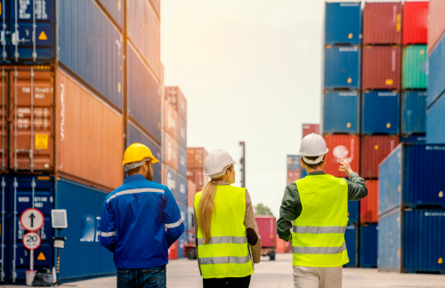 Supply chain business managing container inventory